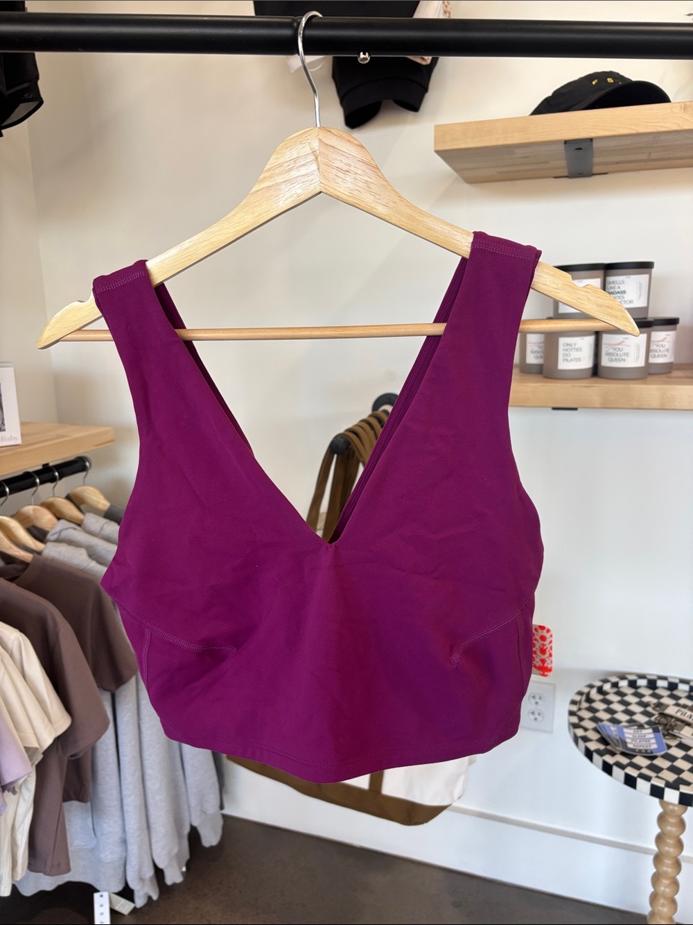 FP Movement by Free People Plum Crop Sports Bra Top